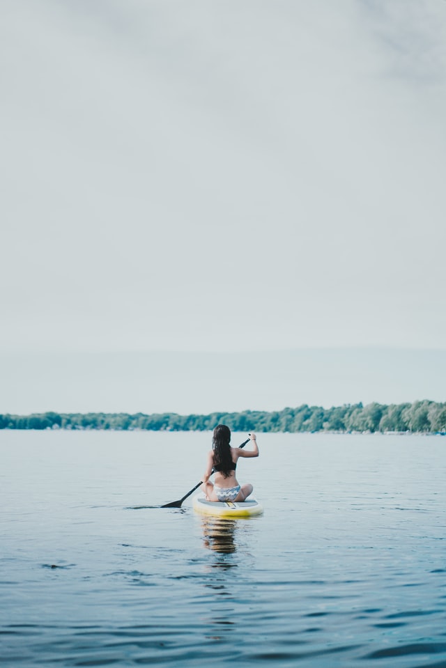 paddleboarding