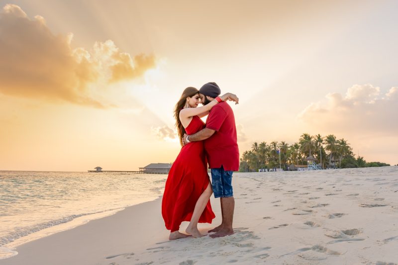 Maldives Romantic Love Couple