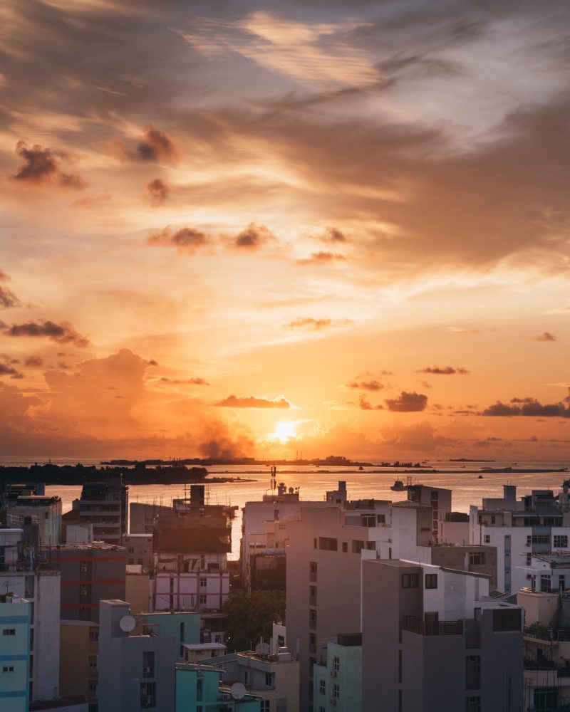 sunsets to male maldives